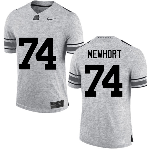 Ohio State Buckeyes #74 Jack Mewhort College Football Jerseys Game-Gray